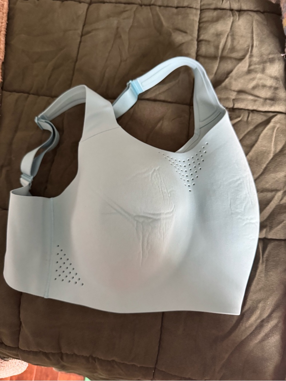 NWT VICTORIAS SECRET Light Blue Comfort Wireless SPRORTS Bra - Women Intimates